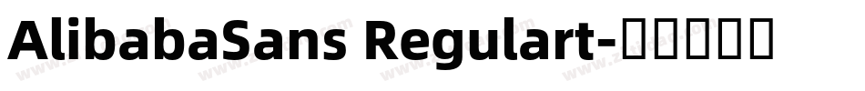 AlibabaSans Regulart字体转换